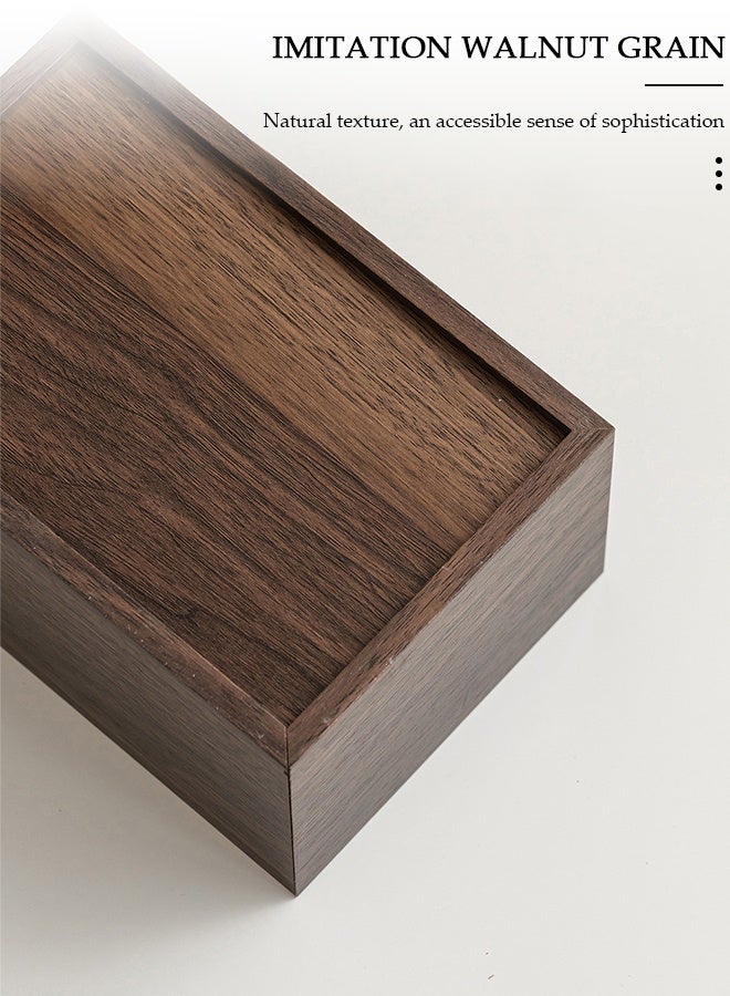 DUNISO Wood Tissue Box Cover, Modern Tissue Box, Decorative Paper Box, Napkin Holder, Tissue Box Dispenser Box for Facial Tissue, Napkins, Dryer Sheets, Facial Tissue Holder for Bathroom, Countertop, Kitchen, Bedroom Dresser and Office Room - Image 5