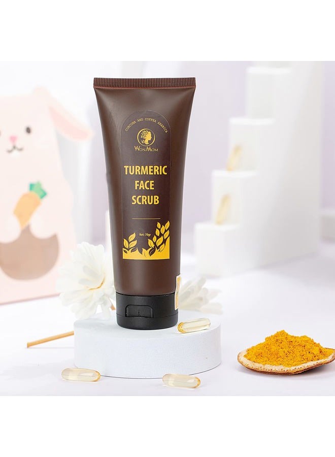 WONMOM Turmeric Face Scrub with Turmeric Harvest after 9 Months ( 2.5 ounces ) - Image 4