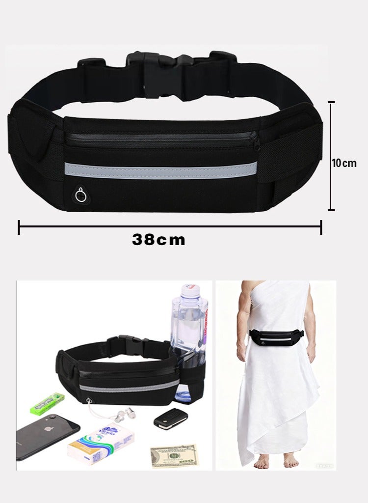 Ihram belt, Ahram belt,Umrah Waist Bag Multi-functional Outdoor Sports Waist Bag - Slim & Portable Fanny Pack for Running & Fitness - Image 1