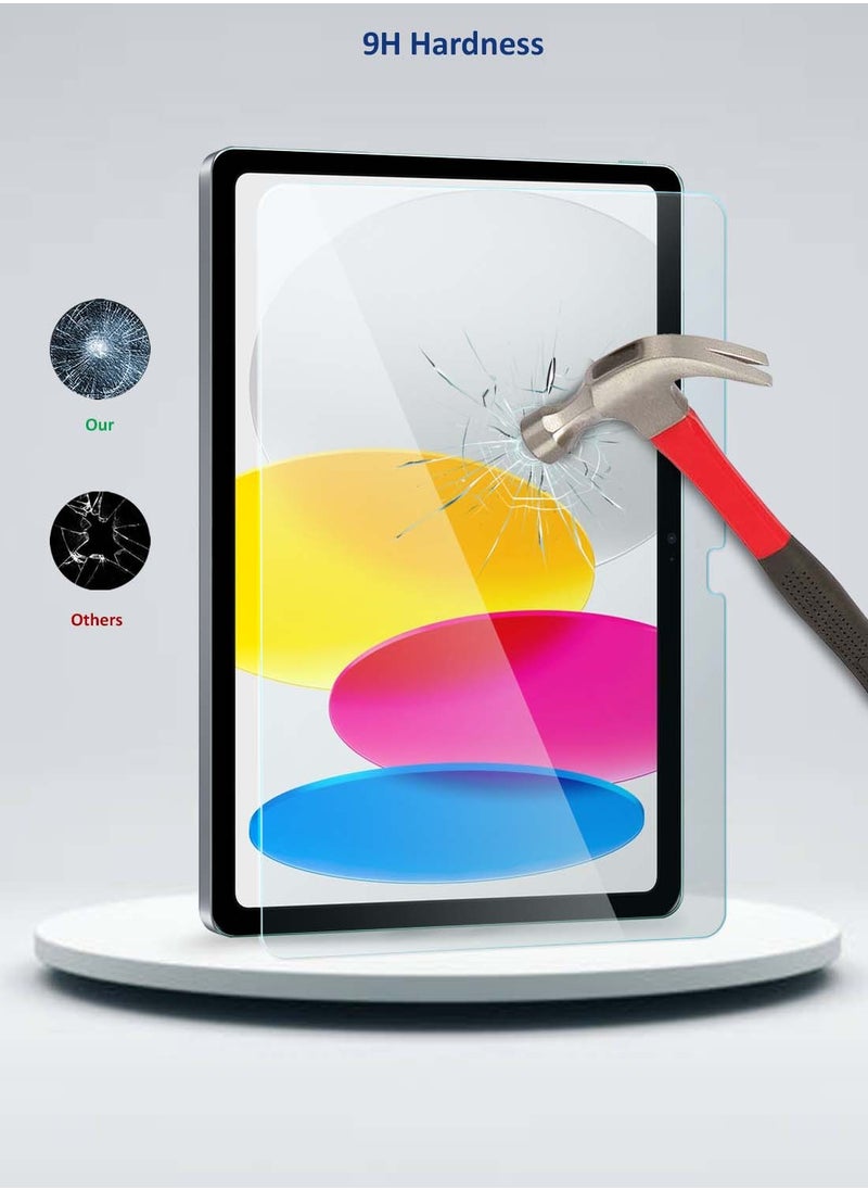 Wtech - Apple iPad 10 2022 10th Generation 10.9 Inch 2022 Premium Series Anti Blu-Ray Curved Edges Full Cover Full Glue Tempered Glass Screen Protector (TSGPCN) - Clear - Image 1