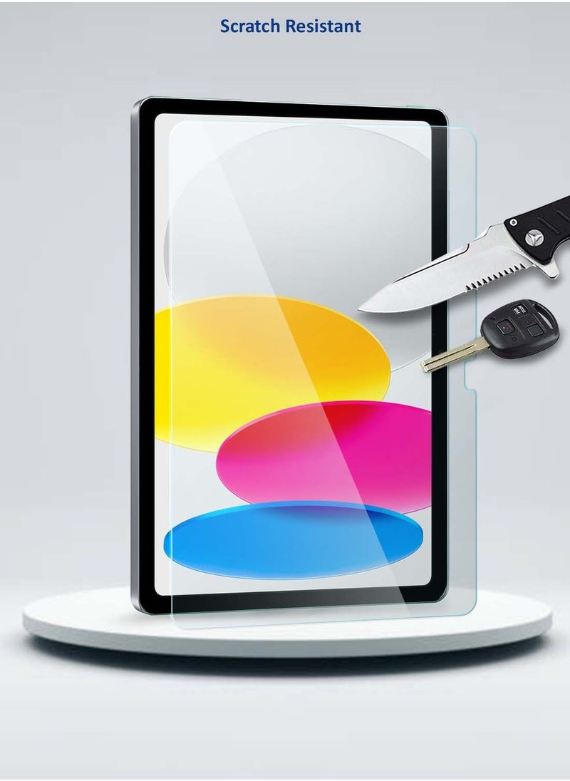 Wtech - Apple iPad 10 2022 10th Generation 10.9 Inch 2022 Premium Series Anti Blu-Ray Curved Edges Full Cover Full Glue Tempered Glass Screen Protector (TSGPCN) - Clear - Image 1