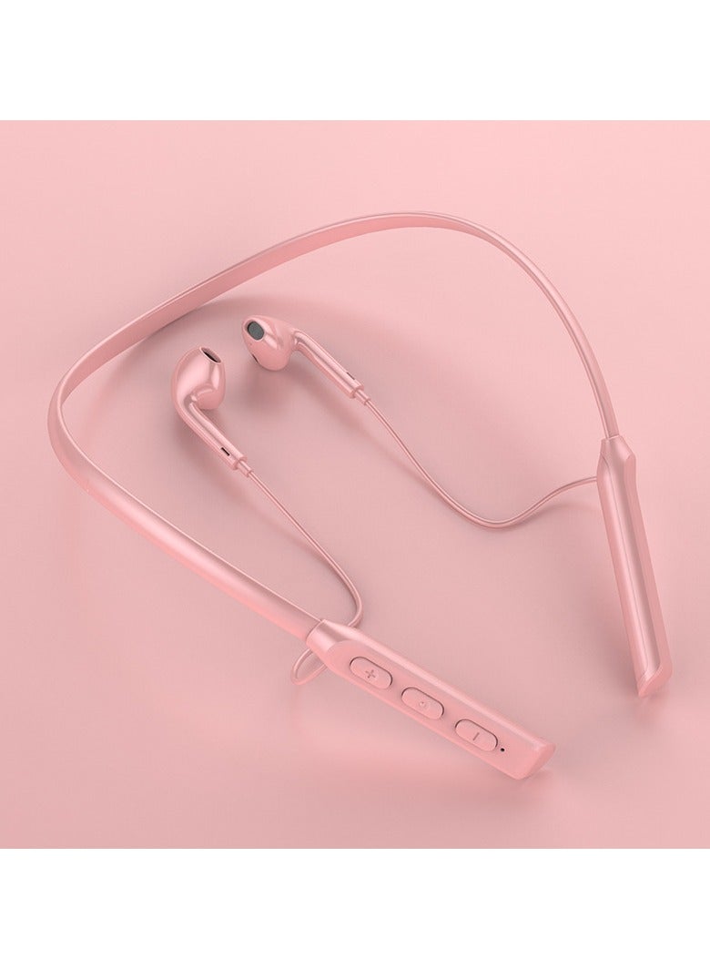 New Bluetooth G02 Headphones Wireless Noise Canceling Earplugs In-Ear Sports Headphones Pink  - Image 1