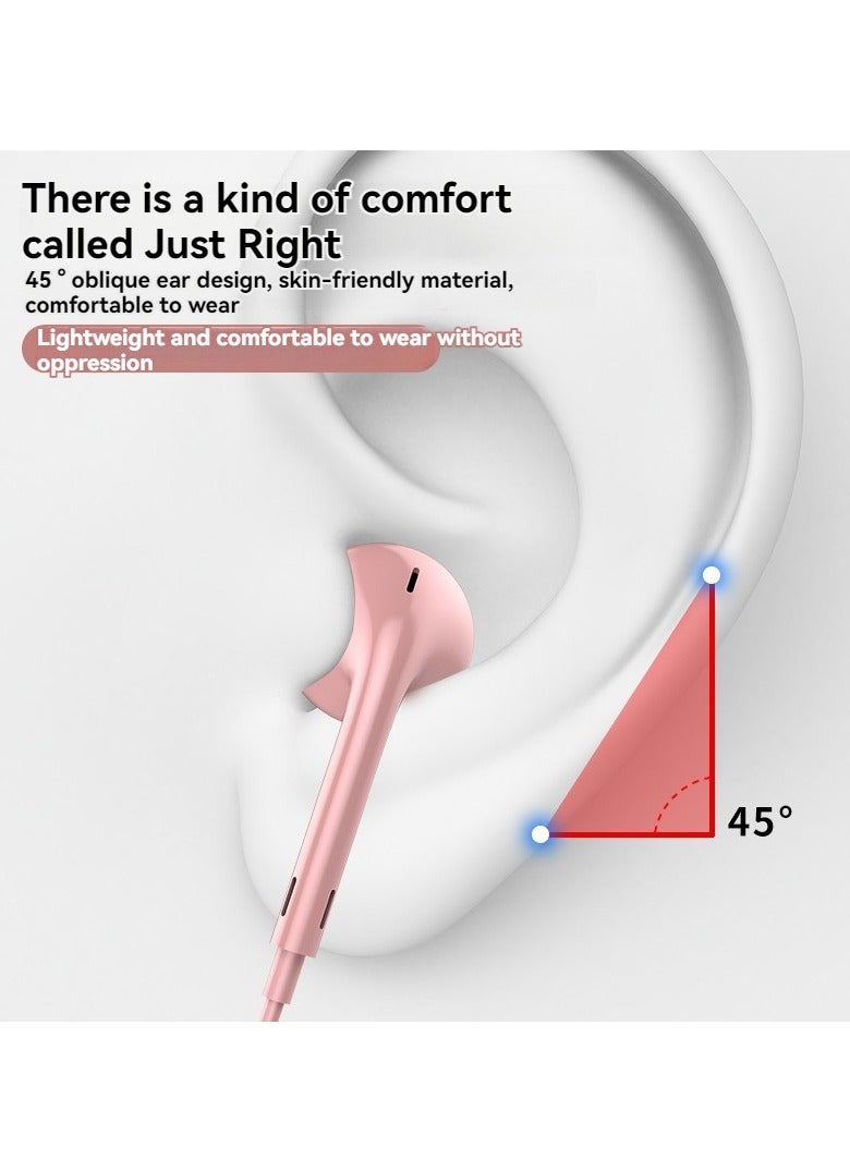 New Bluetooth G02 Headphones Wireless Noise Canceling Earplugs In-Ear Sports Headphones Pink  - Image 2
