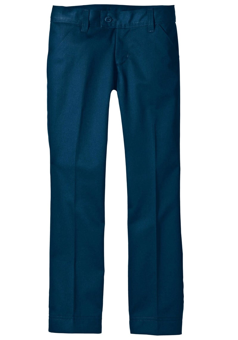 Dickies بنطال ضيق مستقيم للفتيات من ديكيز للأطفال 2-6X، كحلي داكن، 4 - Image 3