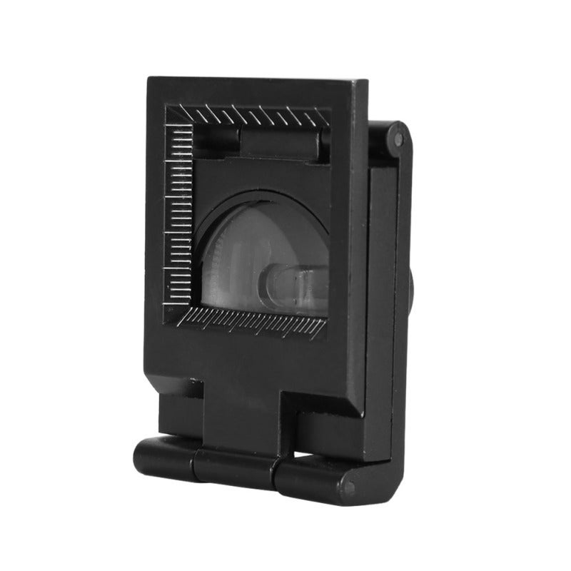 Folding Pocket Loupe 10X Optical Lens Zinc Alloy Body - 2 LED Lights Portable Magnifier for Phone Repairing Computer Repairing Jeweler Inspection Stamp Coin Gems - Image 2