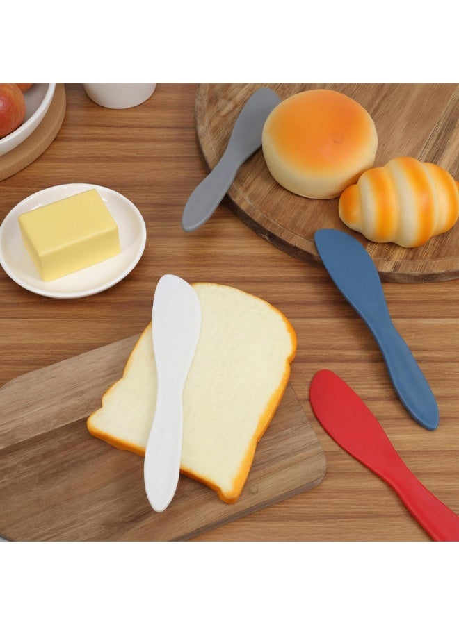 4Pcs Plastic Butter Knife Spreader Multi-Purpose Kitchen Tool for Cheese Cream Icing - Image 4