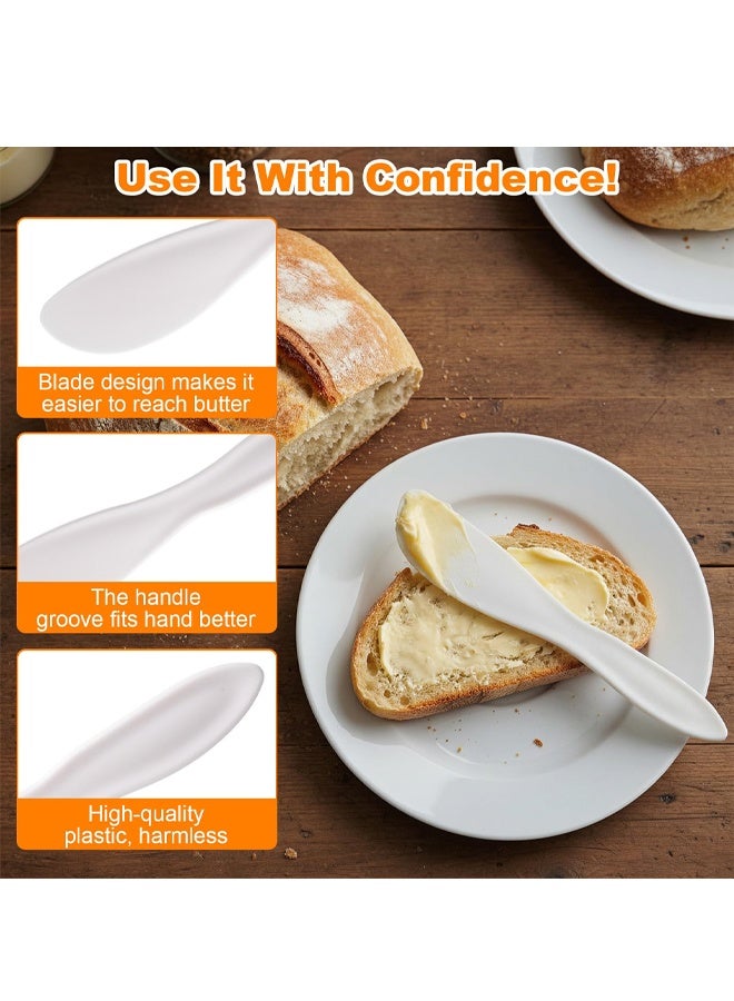 4Pcs Plastic Butter Knife Spreader Multi-Purpose Kitchen Tool for Cheese Cream Icing - Image 5