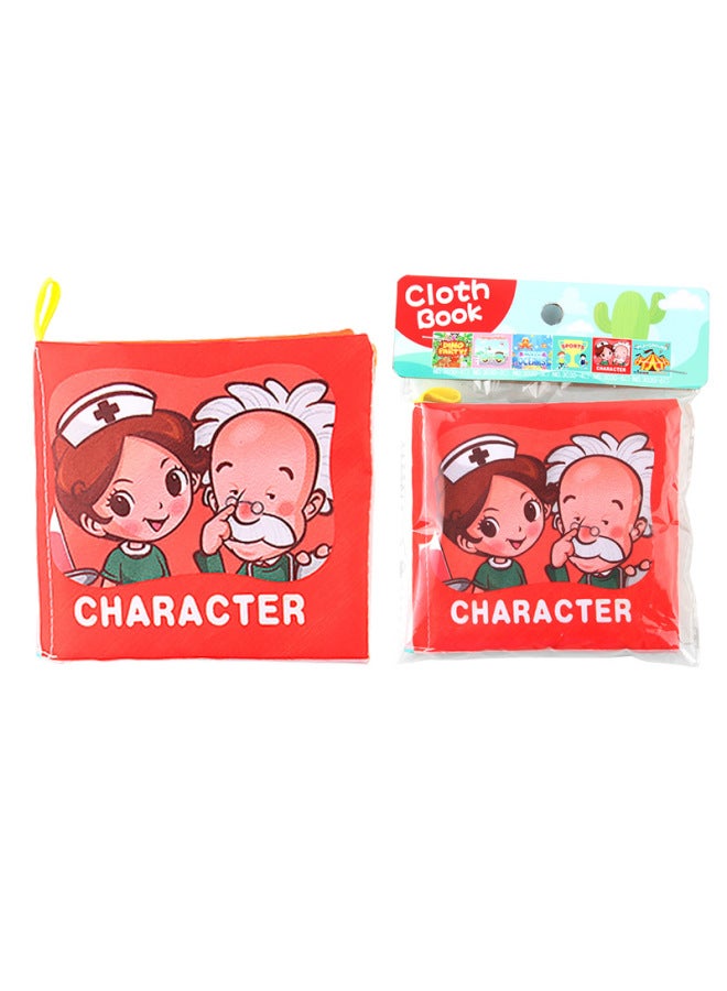 Three-dimensional Baby Cloth Book Early Education Toy English Palm Book Animal Digital Cognition Baby Cloth Book - Image 5