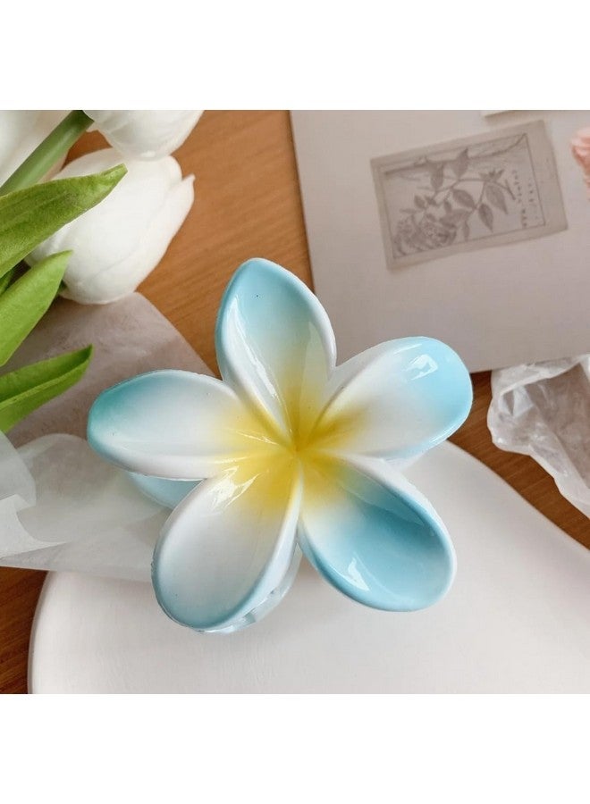 Lichie Flower Shape Hair Claw Clip For Hair For Girls and Women- 4 Piece Random color Multi Color - Image 4