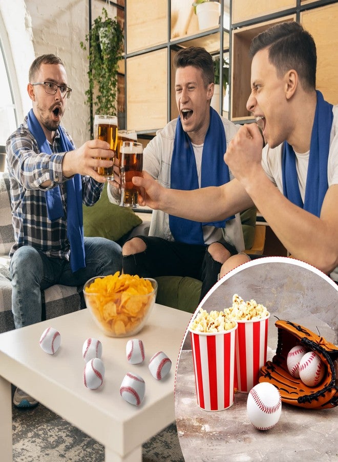 Vinsot 50 Pcs Mini Foam Baseball Softball Stress Balls Bulk 2 Inch Squeeze Balls for Stress Anxiety Relief Party Favors School Carnival Reward Christmas Stocking Fillers(Baseball) - Image 5
