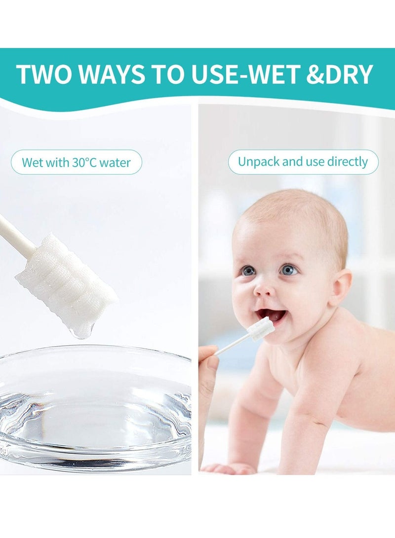 Arabest Baby Toothbrush With Paper Handle For Tongue, Mouth, Teeth, Gums Dental Care, 0 - 36 Month Baby, 30 Pieces - Image 4