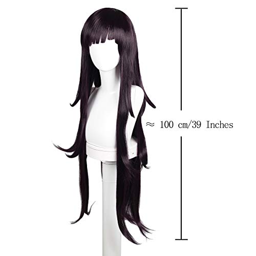 ColorGround Long Purple Cosplay Wig for Halloween (Long Purple) - Image 2