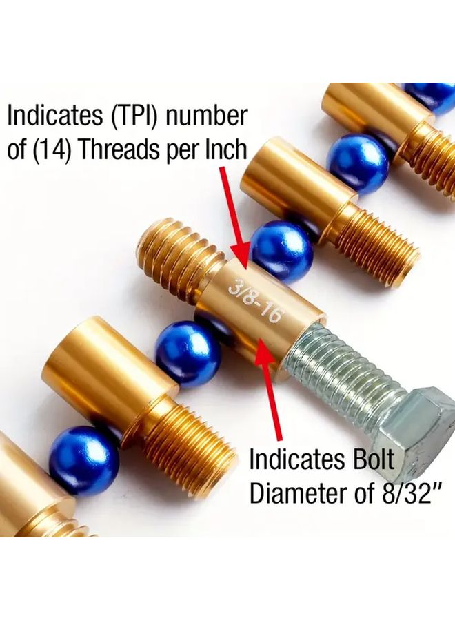 26 Sizes Nut and Bolt Thread Checker Kit Imperial Metric Thread Inspectors 1pc - Image 4