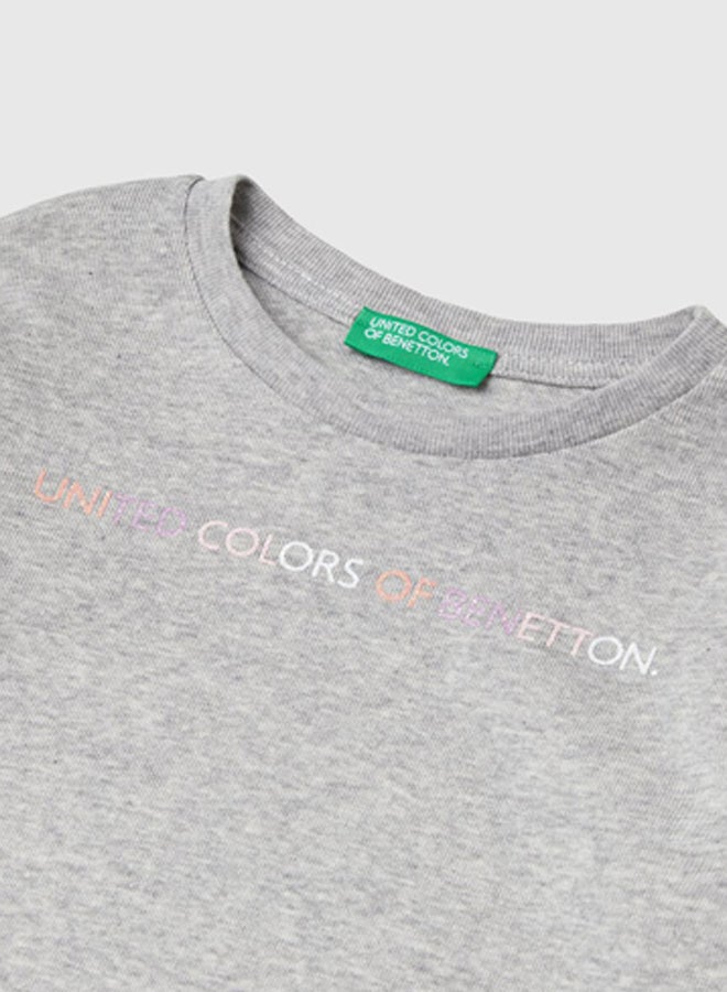 Benetton Girls Long Sleeve Crew Neck T-Shirt - Image 3