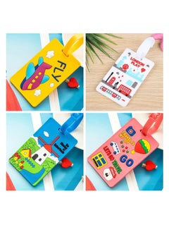 General 6 Pcs Luggage Tags Flexible PVC Travel Tags, ID Labels, Colorful Secure Travel Suitcase Bag Baggage Tag Labels for Cabin Bags Carry On Luggage and Suitcases  - Image 3