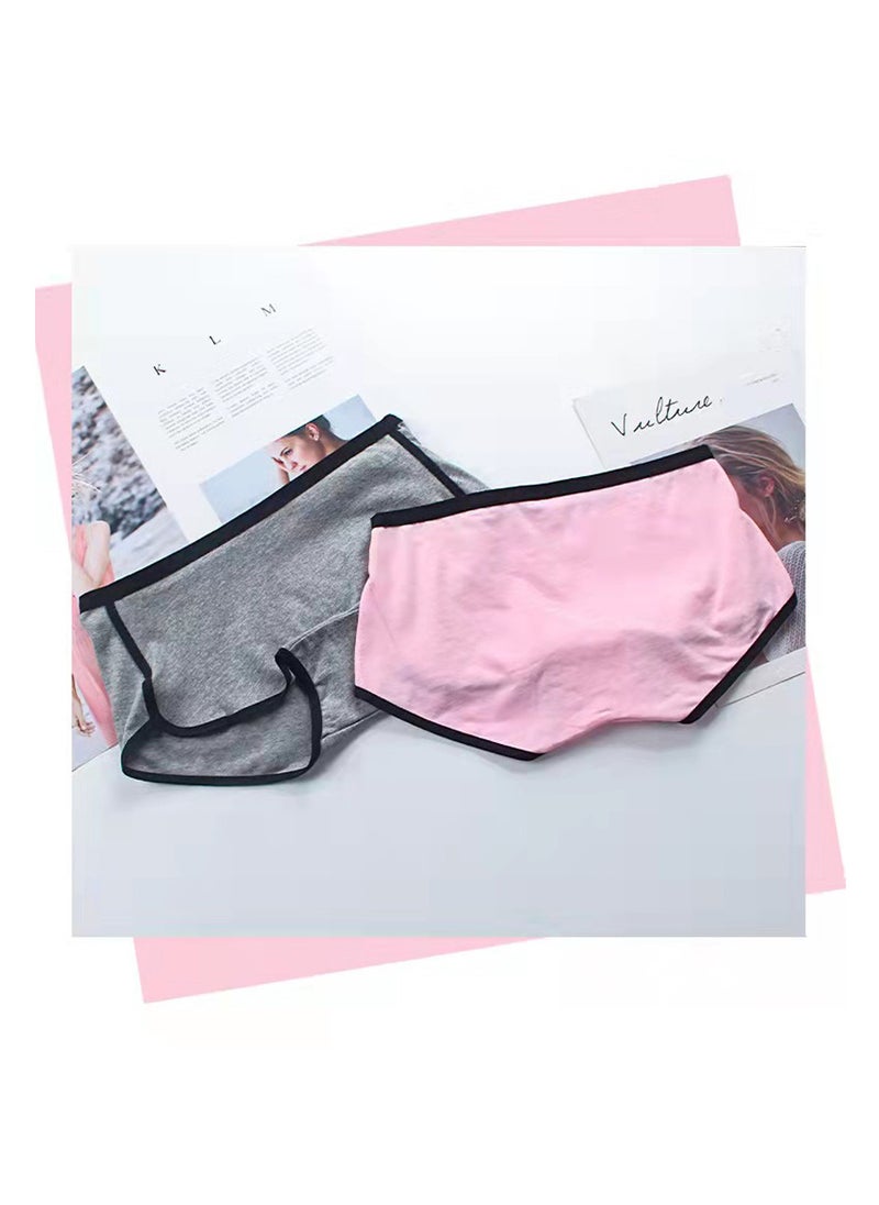 Zeemey Zeemey 4-Pack Cotton Low Rise Full Coverage Fashion Breathable Athletic Briefs for Women  - Image 2