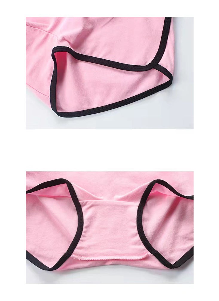Zeemey Zeemey 4-Pack Cotton Low Rise Full Coverage Fashion Breathable Athletic Briefs for Women  - Image 3