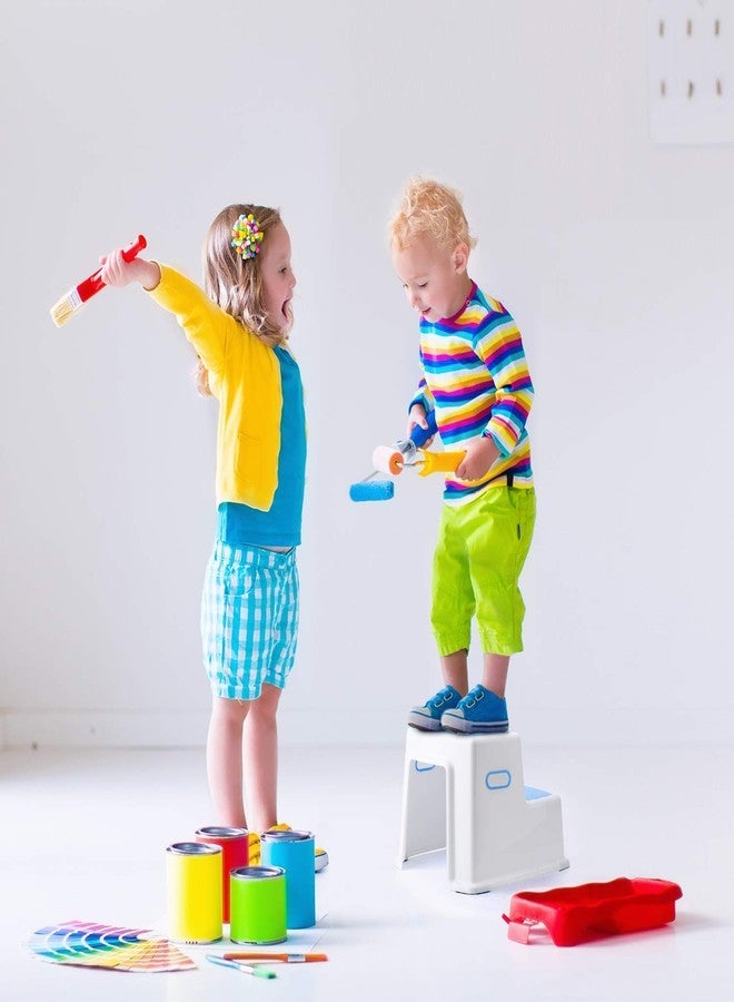 Prakal 2 Step Stool for Kids (1 Pack) Toddler Stool for Toilet Potty Training Bathroom and Kitchen Step Stool Slip Resistant Soft Grip Stackable Kids Step Stool for Toddlers Two Steps - Image 4