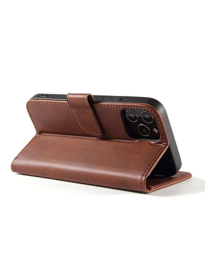 Zaboon Case For iPhone 13 mini Calf Texture Buckle Horizontal Flip Leather Case with Holder & Card Slots & Wallet - Image 4