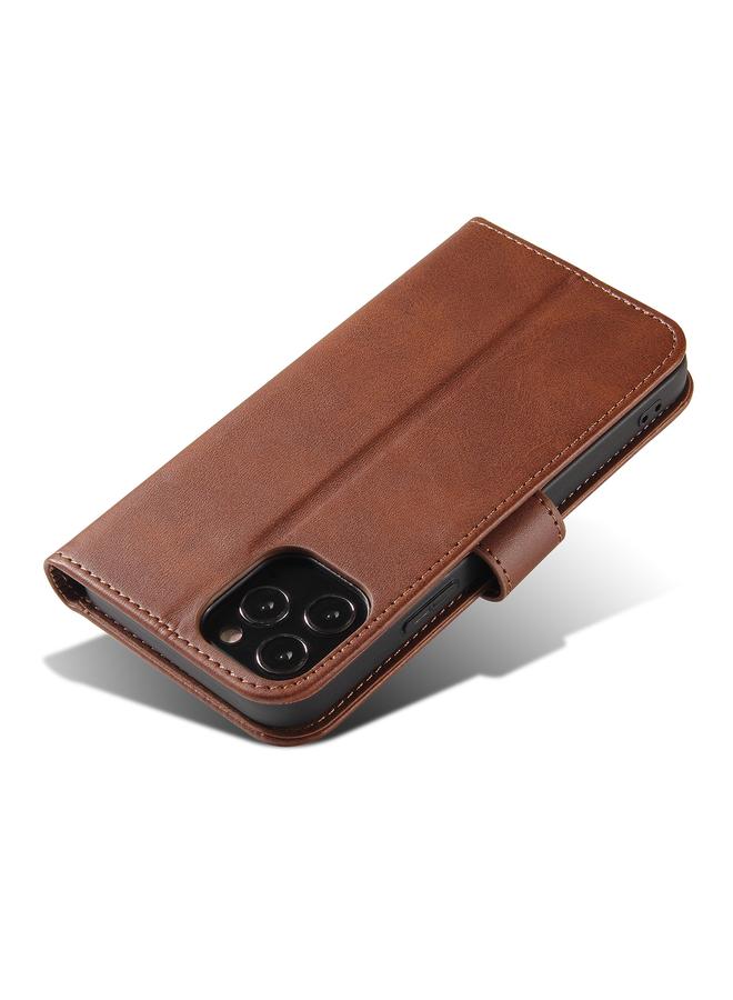 Zaboon Case For iPhone 13 mini Calf Texture Buckle Horizontal Flip Leather Case with Holder & Card Slots & Wallet - Image 5