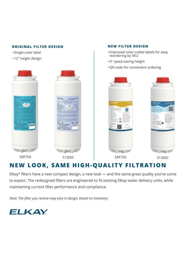 إلكاي فلتر Elkay ERF750 WaterSentry للرصاص والبلاستيك الدقيق، معتمد من NSF/ANSI (ezH2O Liv وصنبور مفلتر)  - Image 2