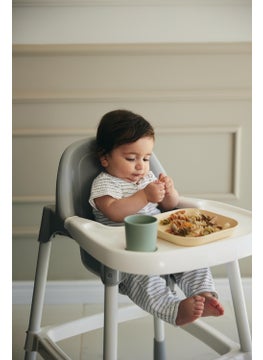 Let's Be Child 2-Piece Square Plate Peach-Vanillia  - Image 3