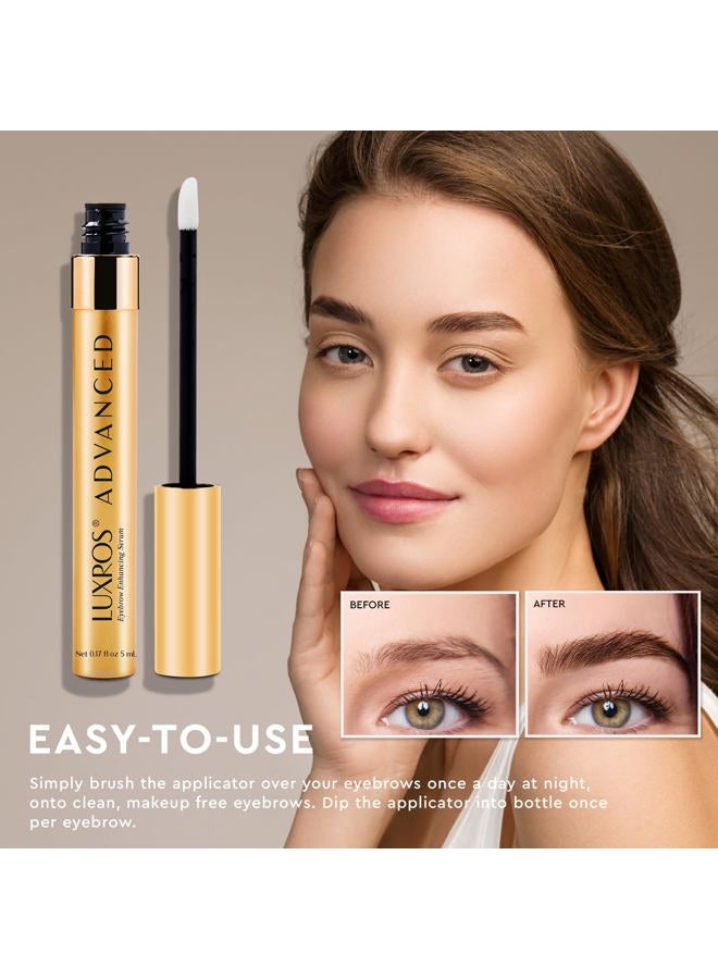 LUXROS Advanced Growth Serum for Full, Thick Eyebrows - USA Made, See Results in 4-8 Weeks (5 ml) - Image 3