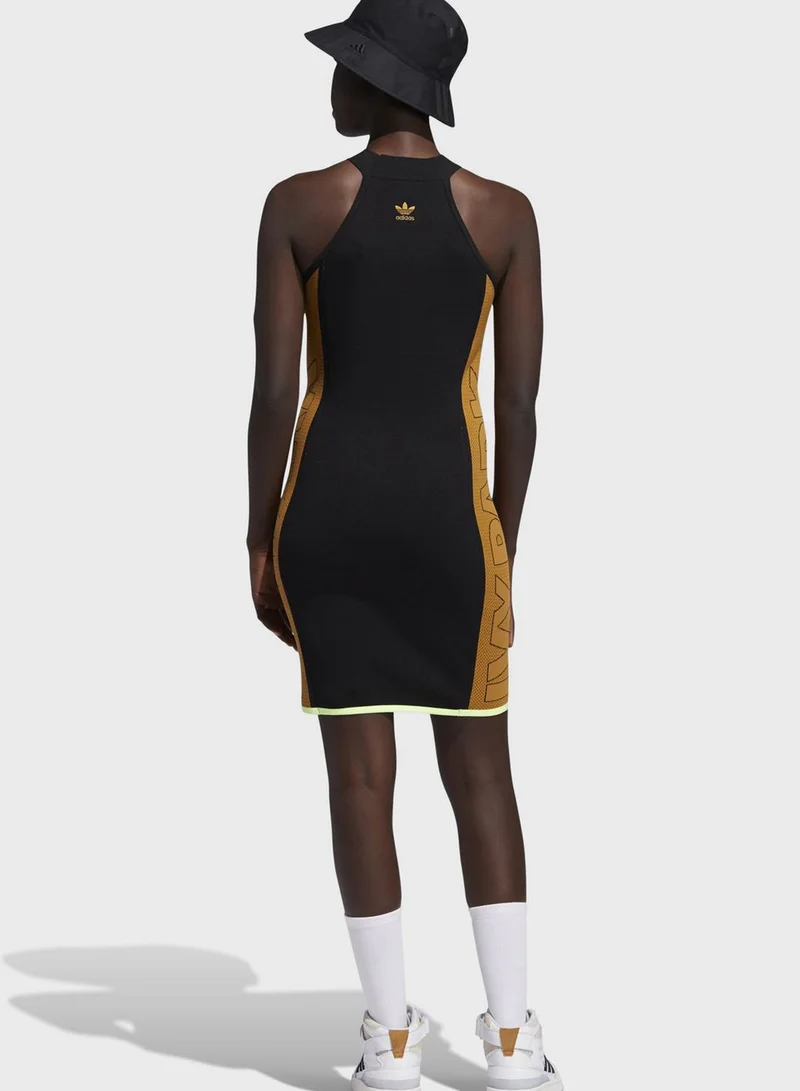 adidas Originals Ivy Park Knit Logo Dress for Women | Best Price KSA