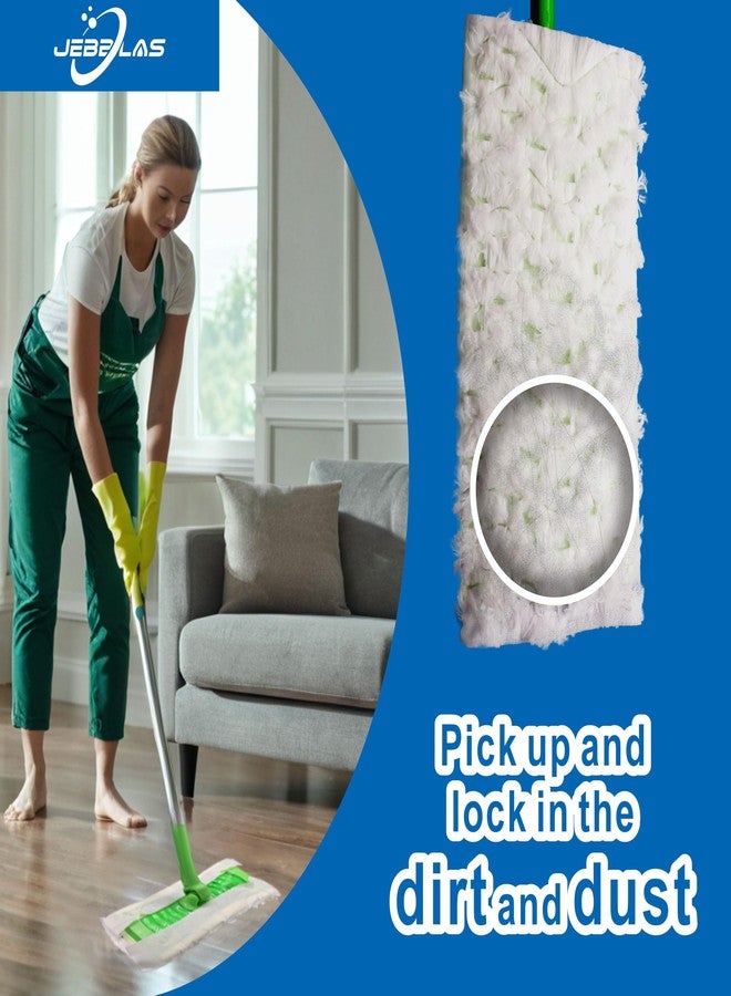 JEBBLAS Pet Dry Sweeping Cloth Refills Heavy Duty Mop Pads Multi Surface Refills for Floor Mopping and Cleaning,Disposable Sweeping Cloth for Standard Sweeper, Pack of 80 Pcs - Image 3