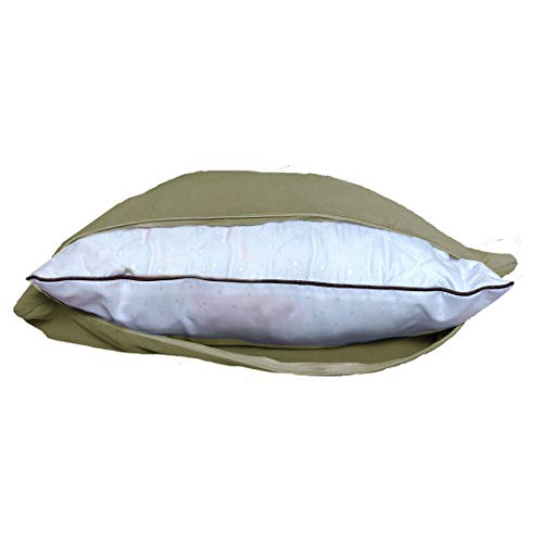 AUCOCU Extra Soft Jersey Knit Pillow Cases, Standard Size with Hidden Zipper, Soft Than Cotton, Pack of 2, Sage - Image 2