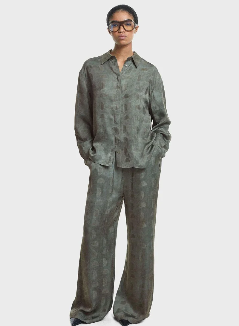 بارفوا Mesh Printed Shirt