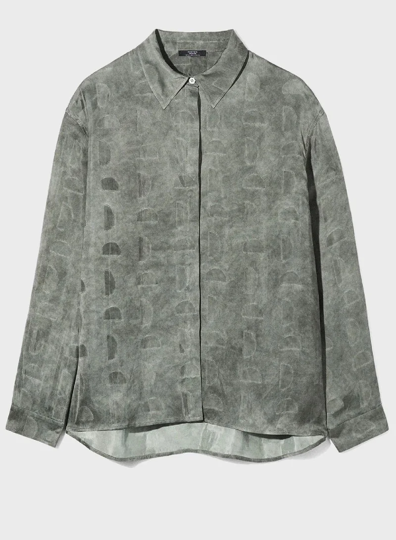 بارفوا Mesh Printed Shirt
