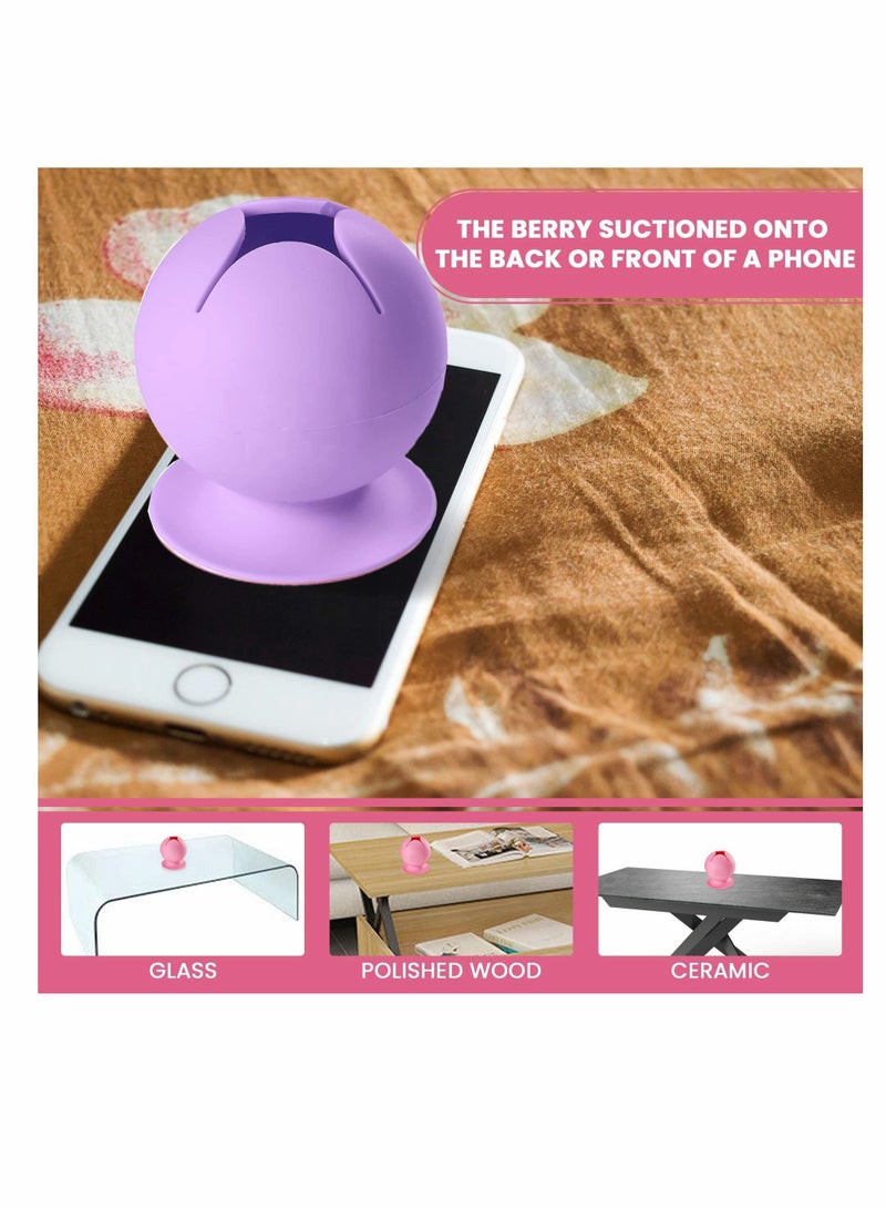 KASTWAVE Vinyl Weeding Scrap Collector, Large Capacity, Debris Collector with Stronger Suction Cup, Soft Silicone Waste Collector for Vinyl Disposing, Heat Transfer Vinyl, Weeding Tools (Purple) - Image 3