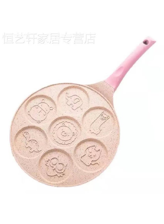 Pancake Pan  Non-Stick Pancake Maker 7 Holes with  Mini Crepes Breakfast - Image 4