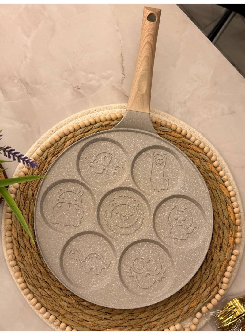 Pancake Pan  Non-Stick Pancake Maker 7 Holes with  Mini Crepes Breakfast - Image 5