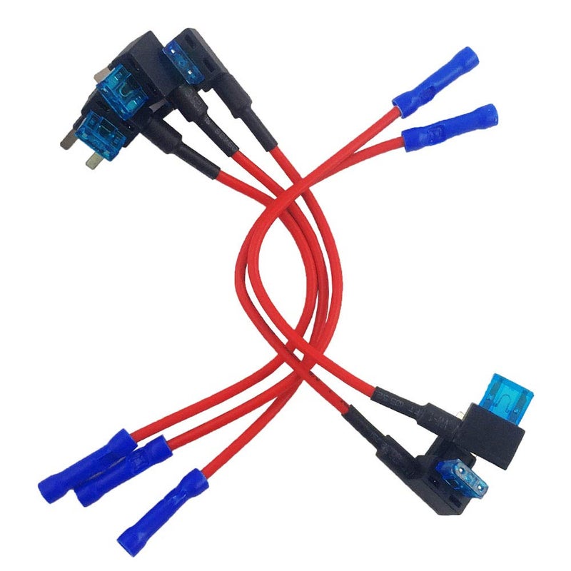 JABINCO 5 Pack 12V Car Add-a-Circuit Fuse TAP Adapter Mini ATM APM Blade Fuse Holder - Image 4