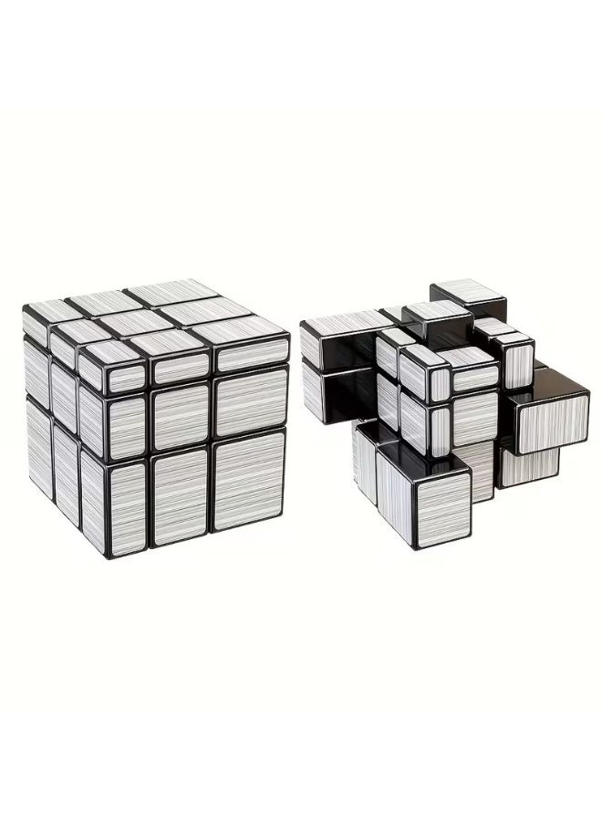 Goolsky Mirror Magic Cube 3x3 Golden and Silvery Sticker Cube, Special Shapes Cube Educational Toys Children Puzzle Toys Designated for Competition, High-Quality Kid Toys Cube, Gift for Kids - Image 5