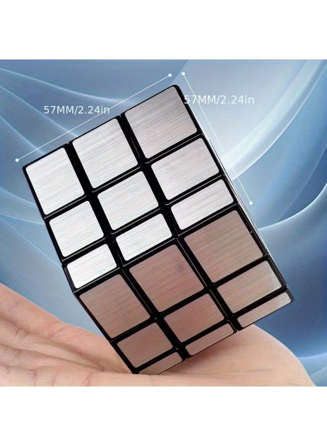 Goolsky Mirror Magic Cube 3x3 Golden and Silvery Sticker Cube, Special Shapes Cube Educational Toys Children Puzzle Toys Designated for Competition, High-Quality Kid Toys Cube, Gift for Kids - Image 4