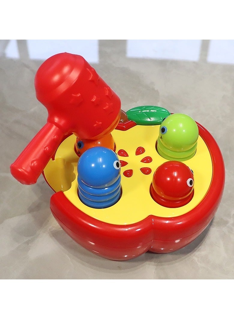 Musical Whack-A-Mole Toy for Toddlers - Happy Cherry Percussion Play with 4 Keys &, Fine Motor Skills Learning Game (1-5 Years) - Image 1
