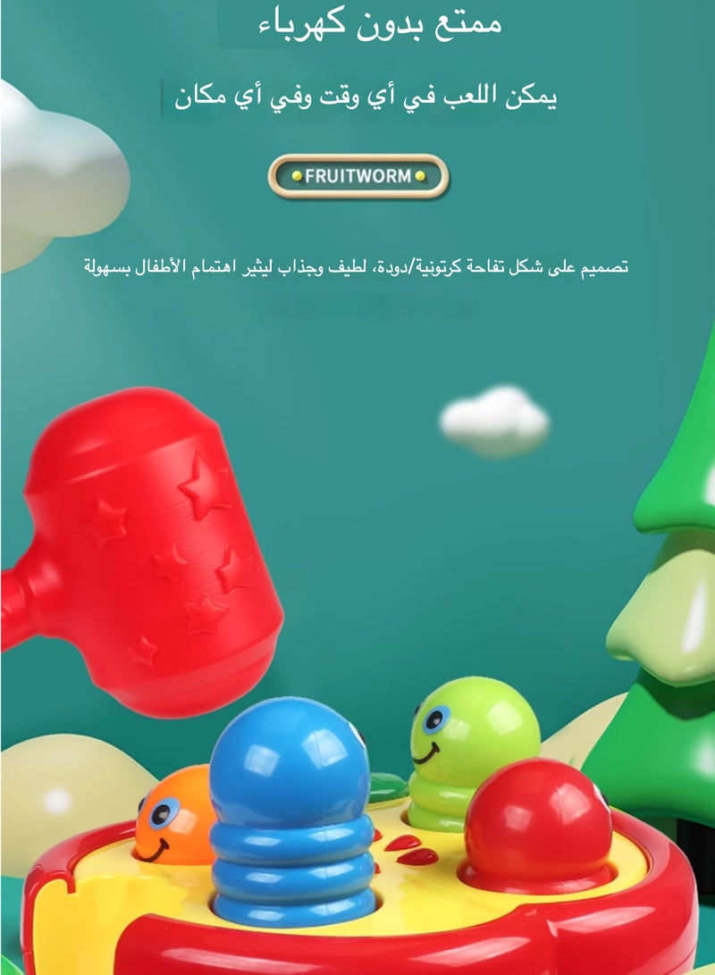 Musical Whack-A-Mole Toy for Toddlers - Happy Cherry Percussion Play with 4 Keys &, Fine Motor Skills Learning Game (1-5 Years) - Image 4