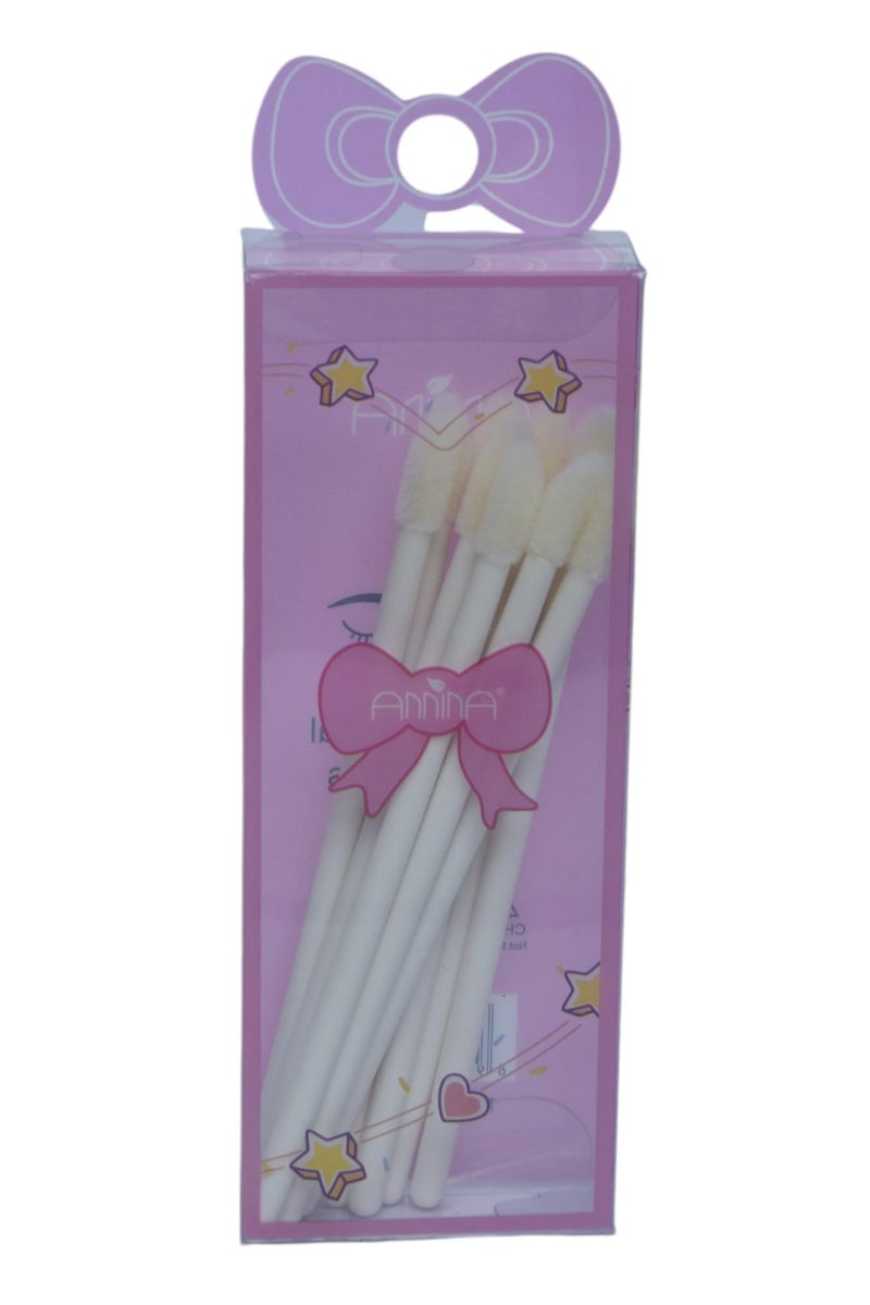 Disposable Lip Brushes Set, 10 Pieces - White - Image 1