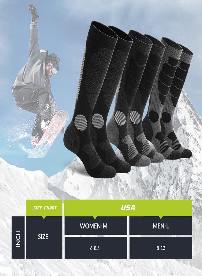 Clothclose Ski Socks-3 Pairs Warm Merino Wool Snowboard Socks for Mens Womens in Cold Weather for Cycling Skiing Hiking - Image 3