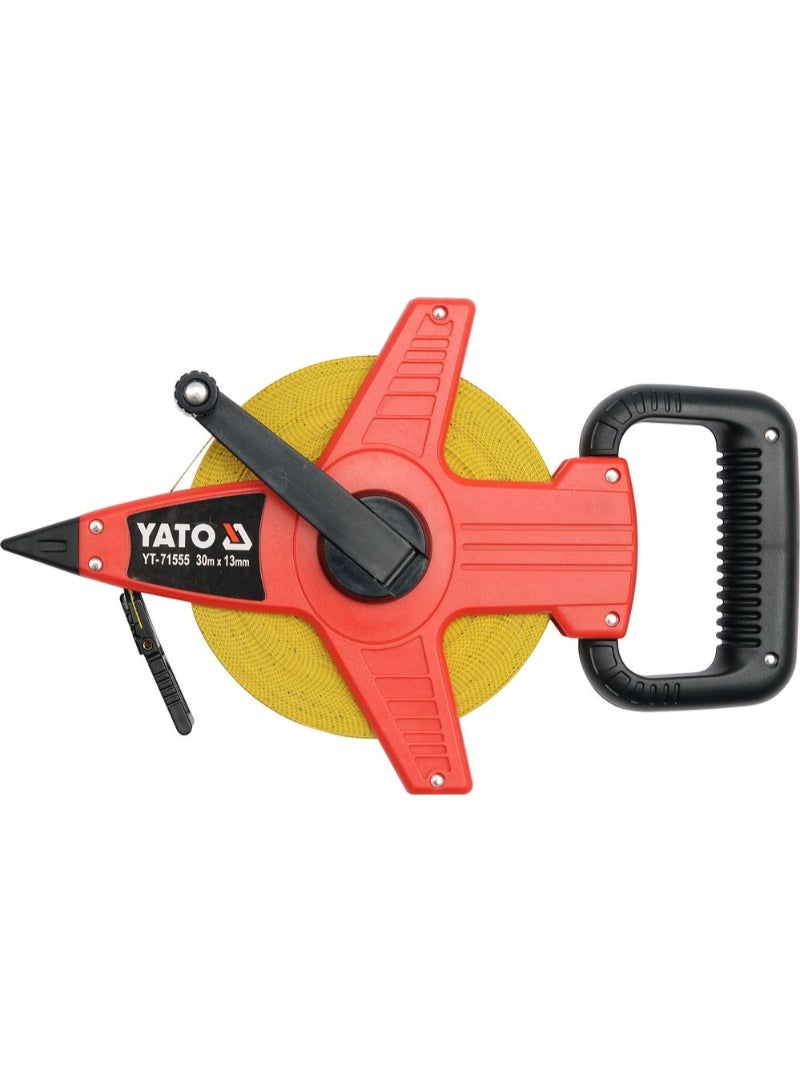 YATO Measuring Tape 30Mx13mm Fibre Glass Blade Open Type YT-71555