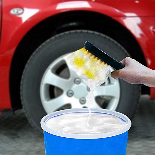 FineGood 2 Set Wheel & Tire Brush Cleaner for Car, FineGood Wheel Brushes for Cleaning Wheels Auto Wheel Cleaning Brush Bristle Brush Cleaning Tools - Image 4