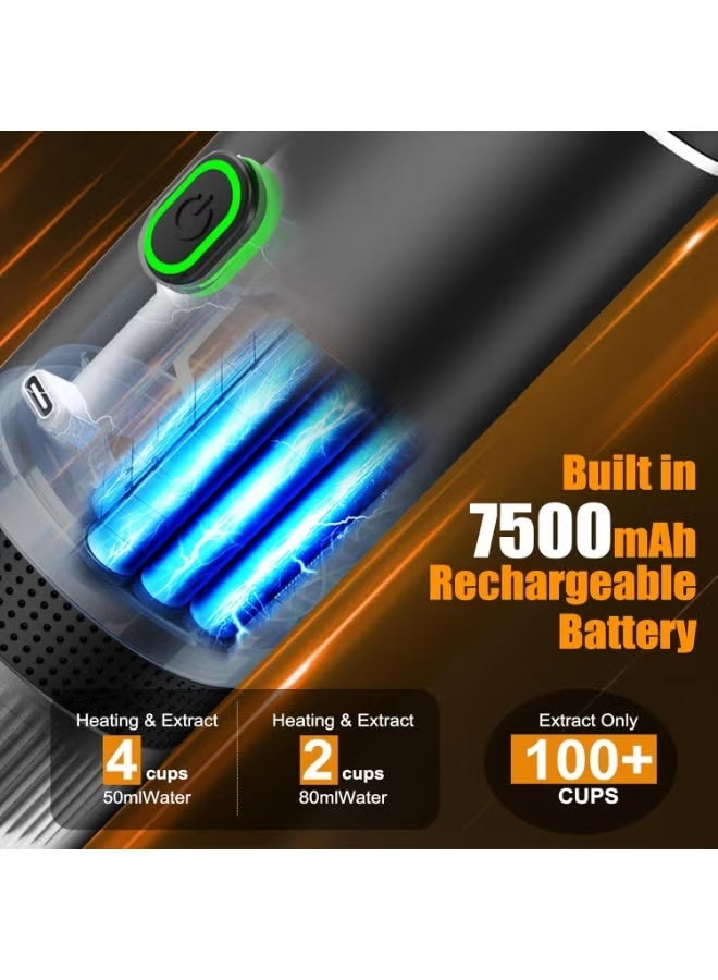 TIGER 3-in-1 Portable Espresso Coffee Maker KF-JN-02 | Compatible with Capsules & Ground Coffee, Automatic Extraction, Quick Heating in 5 Minutes, 60ml Water Tank - Image 2