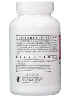 Ecological Formulas Cardiovascular Research Vitamin C-1000 capsules, 120 Count  - Image 2