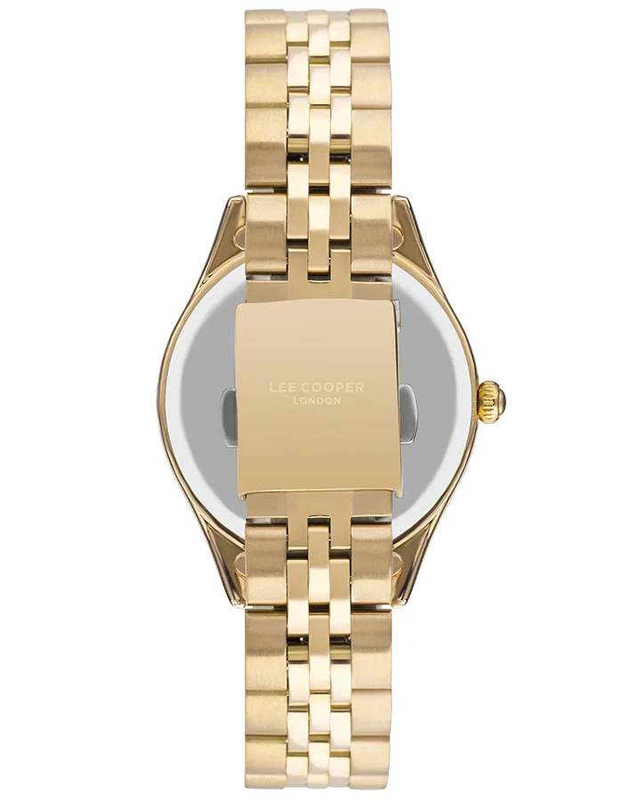 Lee Cooper Lee Cooper LC07333.130 Women's Multi Function Display Watch & Metal Strap Gold