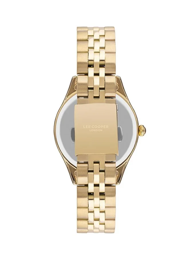 لي كوبر Lee Cooper LC07333.130 Women's Multi Function Display Watch & Metal Strap Gold