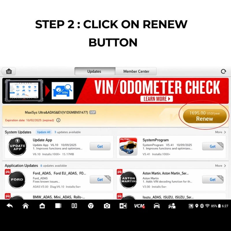 Autel MaxiCheck MX900TS One Year Update Subscription Total Care - Image 3