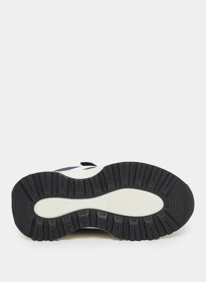 Styli Styli Panelled Sneakers with Hook and Loop Closure